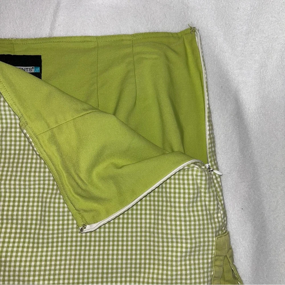 Requirements Lime Checkered Skort